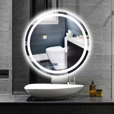 China Illuminated Custom Bathroom Led Mirror Bathroom Circle Backlit Lighted Vanity Mirror With Led Light For Bathroom for sale