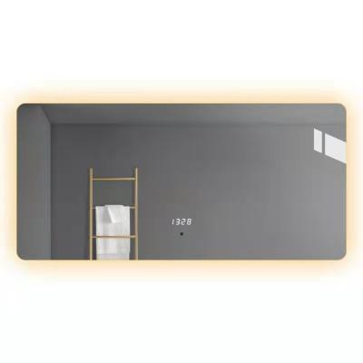 China Contemporary Square Mirror Anti Fog Wall Illuminated Electronic Smart Frameless Bathroom Mirrors Mirrors With Led Light for sale