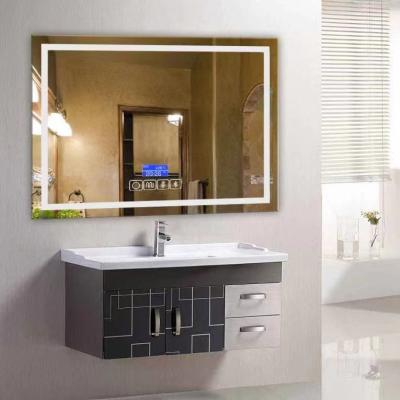 China Factory Supply Illuminated Vanity Mirror Wall Mounted With Make Up Led Lighted Magic Smart Bathroom Mirror for sale