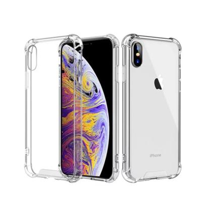 China 1.0mm PC clear acrylic tpu shockproof phone case with air cushion for iphone many models available for sale