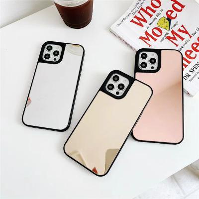 China Hot Selling Luxury Shockproof Makeup Mirror Back Cover Mobile Phone Case Mobile Phone Filter For iPhone 11 12 13 pro max with mirror for sale