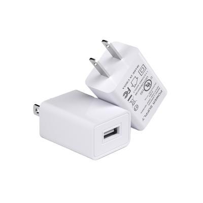 China Factory price 5V1A single left wall charging mobile phone usb charger CE certification EU USA mobile charger for iPhone 11 pro max for sale