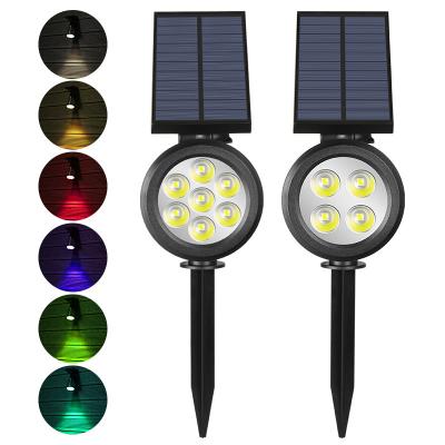 China Solar spotlights plug-in lawn lights LED projection lights outdoor waterproof garden lscape courtyard decoration garden lights 0258 for sale