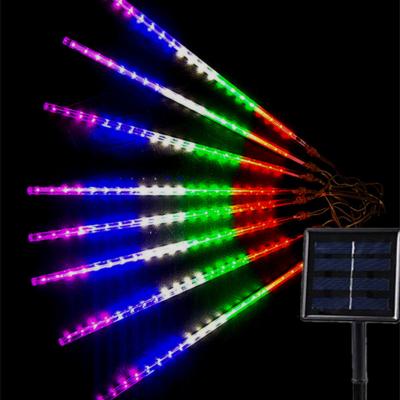 China 8 LED Meteor Shower Hot Tube Meteor Rain Lights Waterproof Outdoor Christmas Festival Light Decoration Solarmeteor Shower Rain Lights for sale