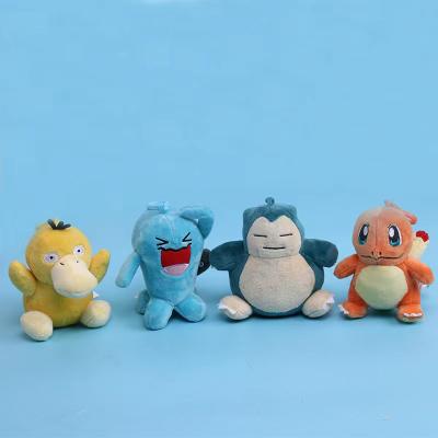 China Hot Selling Plush Pika Chu Plush Toy Keychain Psyduck Snorlax Chamader Key Chain Doll Gift/Decoration Amazon Plush Toy For Home Decor for sale