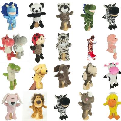 China Washable Children Kids Animal Hand Puppet Cartoon Plush Toys Baby Educational Animal Hand Puppets Pretend Telling Story Doll Toy For for sale