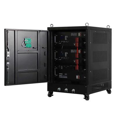 China Rack Set With Custom Inverter Voltage Capacity 3kw 5kw 8kw LifePO4 ESS Energy Storage System With Inverter Lithium Battery Solar System for sale