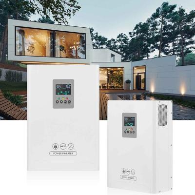 China Home Solar Power System High Power Inverter Parallel 5kw Support Lithium Battery Smart Wall Mounted MPPT Hybrid Inverter for sale