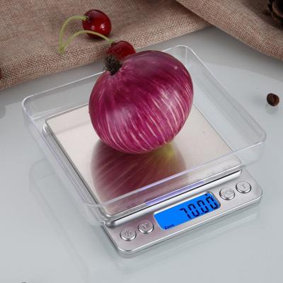 China WITH LID Platform LCD Display Stainless Steel Weight 2 3 4 5 Kg Measuring Electronic Digital Food Kitchen Weighing Scale for sale