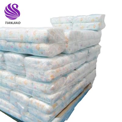 China FREE SAMPLE Factory Large Stocklot Printed High Quality Grade B Baby Diaper Baby Diaper In Bales Made In China for sale