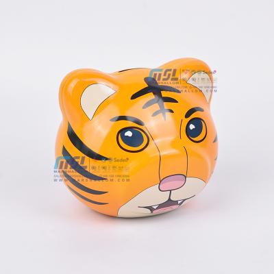 China Custom Food Grade Size Premium Quality Cartoon Tiger Shaped Tin Gift Metal Packaging Tin Box for sale