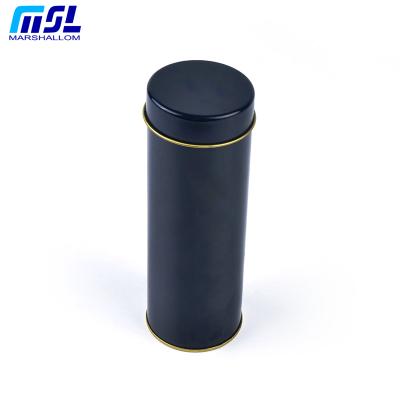 China Wholesale Chinese Custom High Quality Food Grade Coffee Tin Can Metal Tea Tin Round Box for sale