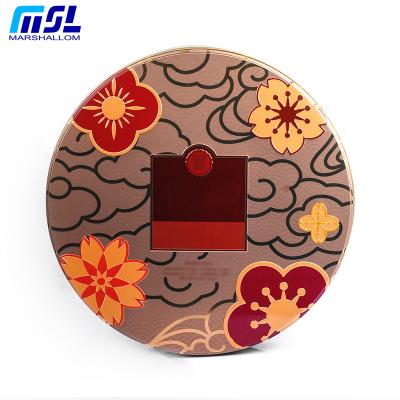 China Food Grade China Supplier Custom Printing Big Round Cookie Tin Box Moon Cake Tin for sale