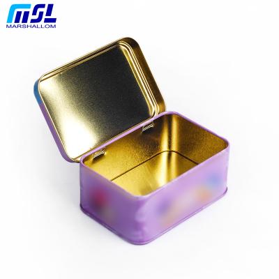 China Food Grade Tin Box For Playing Card, Tin Box Rectangular Hinge, Tin Box In Cans for sale