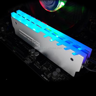 China Luxury Cooler RGB RAM Cooler Cooler Gaming Memory Vest Fin Cooling Radiation Absorb for DIY PC Game Ram ddr4 RGB for sale