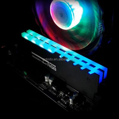 China Gaming Memory RGB RAM Heatsink Luxury Cooling Cooler Vest For Desktop DDR2 DDR3 DDR4 Memory Heat Dissipation RAM ddr4 RGB Cooler Vest for sale