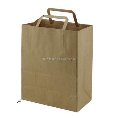 China Best Selling High Quality Recyclable Geometric Design Craft Paper Gift Bags With Twisted Paper Handles Custom Machine Made Customized for sale