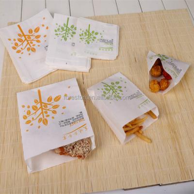 China China Professional Paper Bag Factory Professional Grease Proof Food Grade Paper Bag Fast Food Moisture Proof Packing Bag for sale