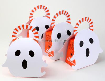 China Ghost Design Recyclable Custom Candy Bag For Halloween Tote Candy Bag For Kid for sale