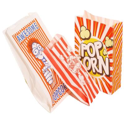 China Standard Recyclable Pointed Bottom Sealable Parchment Paper Biodegradable Custom Popcorn Bag for sale