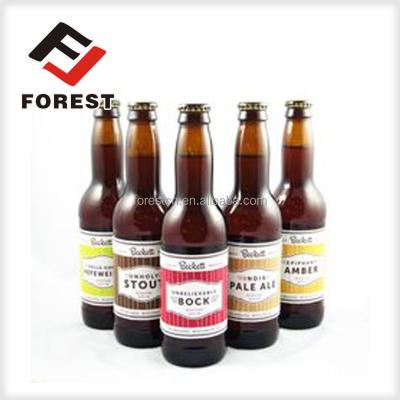 China Waterproof Customized Adhesive Paper Labels For Beer Bottles for sale