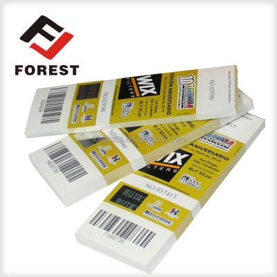 China Eco - Friendly Printing Anti - Counterfeiting Event Ticket , Barcode Event Ticket Printing for sale