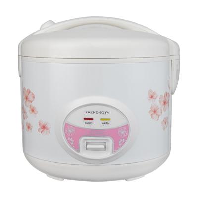 China Factory Direct Wholesale Rice Cooker Fashionable Best Quality Rice Cooker With Printing National Flower Rice Cooker Non-stick Coating Inner Pot for sale