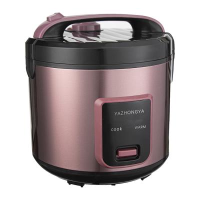 China 2023 type rice cooker fashionable design style rice cooker kitchen appliances cylindrical new stainless steel purple electric 3L rice cooker for sale