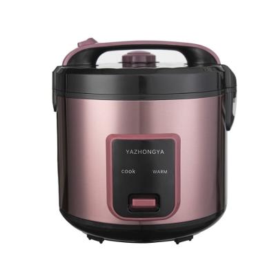 China Wholesale Cheapest Fashionable Chinese Purple Plastic Shell 3L Rice Cooker Household Appliances Rice Cooker Non-stick Coated Interior for sale