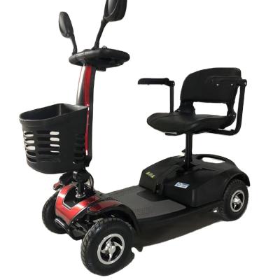 China Elderly Walking Fashion Shock Absorption 150kg Folding Quadricycle Cheap Adult Electric Scooter for sale