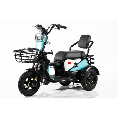 China Hot selling high quality passenger safe and reliable adult electric tricycle bike with small basket for sale