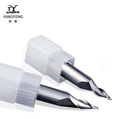 China Bright CNC mini process D14mm two flutes spiralcnc mini word processing cutting tools word milling cutter word end mill for sale