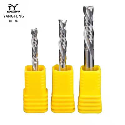 China 3.175 Mmdc Mdf Carbide End Mill Router Compression 2 Bits Spline 4mm Cnc Process 2 Flute End Mills Cutters for sale