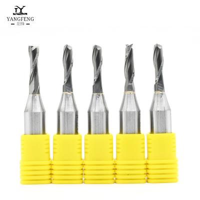 China CNC Router Bits Excellent Craftsmanship And Cost Effective TCT Two Flutes Spiral End Mills for sale