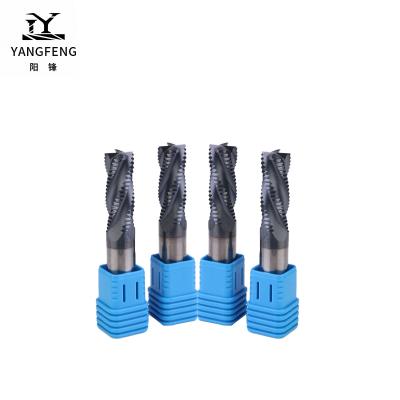 China CNC Process Three Flutes Custom Stainless Steel 3F Gear Bit CNC S/S Router Bit Cutter Tungsten Carbide End Mill For Hard Cutting In metal for sale