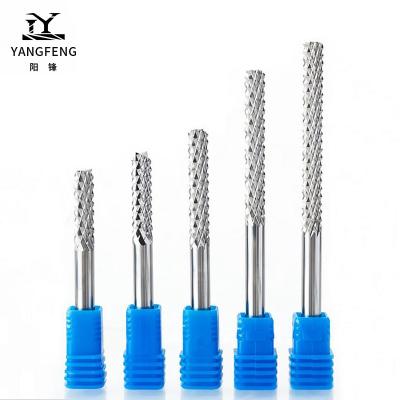 China Custom Standard CNC Process Carbide PCB Drills CNC Corn Milling Cutters PCB Gong Router Bit 3.175mm PCB Bits for sale