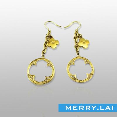 China Stainless Steel Earring Stainless Steel Gold Plated Earrings Gold Ear Tops Designs for sale