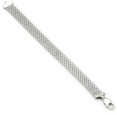 China Silver Plated 12mm Mesh Italian Stainless Steel Bracelet (ML-MA-1229-27) for sale