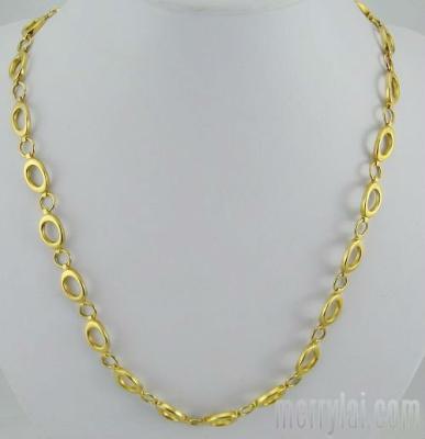 China 2012 cheap gold plated necklace chain ML-12-KE1004-002 hand made) for sale