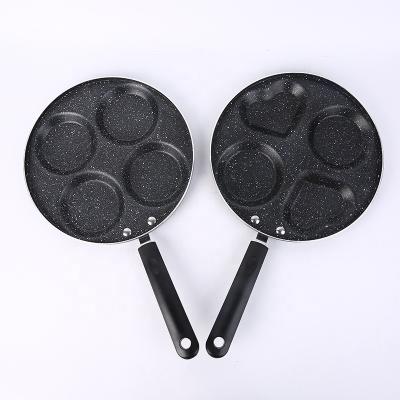 China Sustainable Breakfast DIY 6 Hole Die Cast Aluminum Alloy Custom Round Pot Porous Waffle Making Pan Fried Egg Mini Pancake Pan Non-Stick Bake for sale