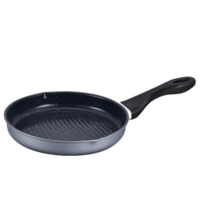 China Round shape sustainable non-stick high quality frying pan cooking steak casserole with bakelite handle. for sale