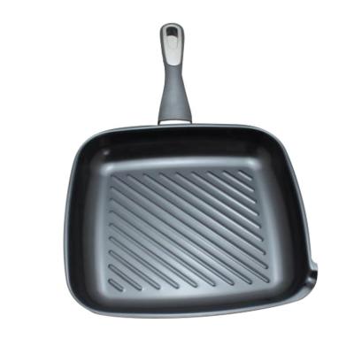 China Grill Pan Double Side Stick Black Steak Viable Non Stick Pan for sale