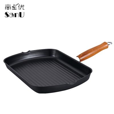 China Sustainable High Quality Factory Direct Carbon Steel Square Grill Pan for sale