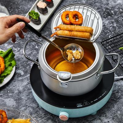 China Household Kitchen High Quality Home Electromagnetic Oven Oil Fryer Stainless Steel Deep Fryer Small for sale