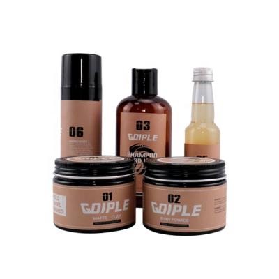 China Anti-Dandruff Private Label Oil Clay Pomade Shampoo Hair Cream Shiny Hair Care Product Set for sale