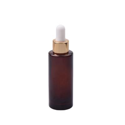 China Hot Selling Non Spill Glass Bottle 30ml Glass Oil Bottle Flat Shouldered Glass Bottle for sale