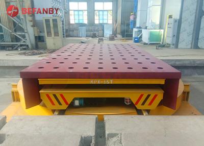 China Ferry Rail Transfer Trolley Q235 Material Track Flat Transfer Cart for sale