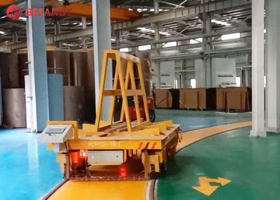 China Warehouses Electric Transfer Cart , Railway Bogie Rail Transfer Trolley for sale