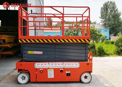 China Rough Terrain 6m Height Electric Mobile Scissor Lift for sale