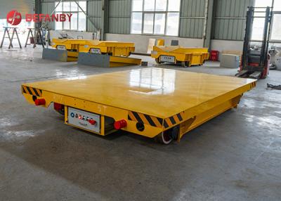 China 50T Safe Rail Motorized Carriage Battery Transfer Cart For Steel Plant for sale